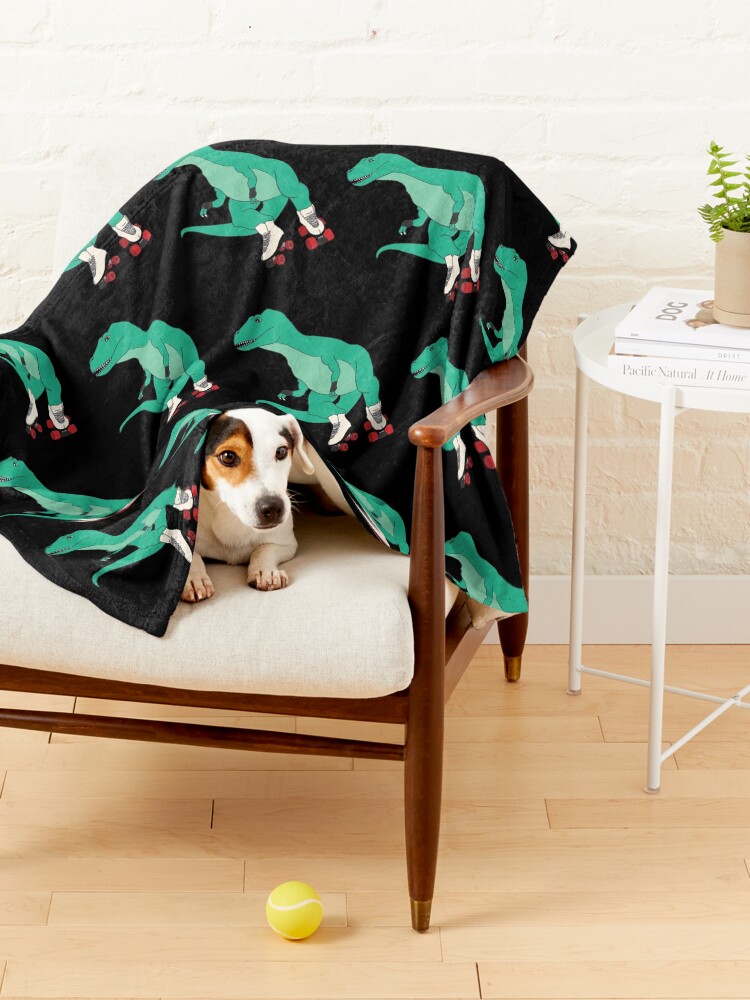 Thumbnail 4 of 6, Pet Blanket, Tyrollersaurus Rex designed and sold by Christina McEwen.