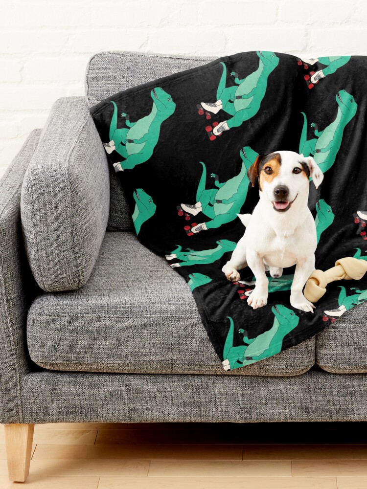 Thumbnail 2 of 6, Pet Blanket, Tyrollersaurus Rex designed and sold by Christina McEwen.