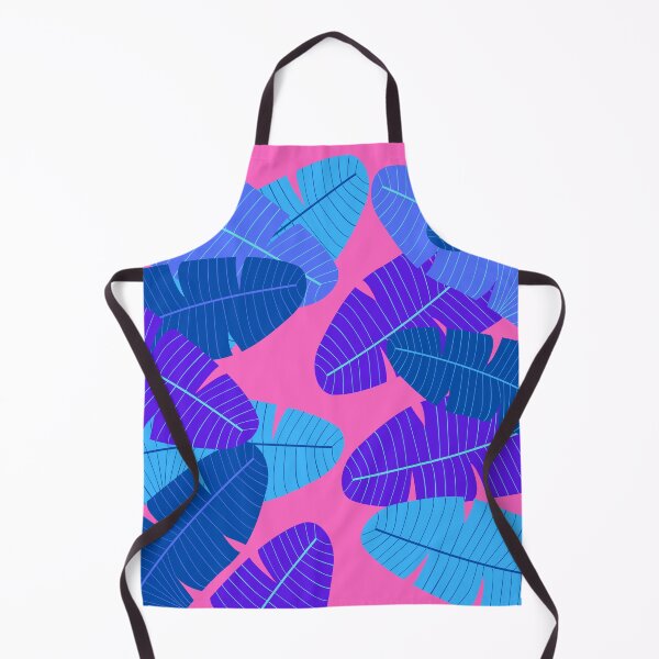 Item preview, Hot pink and blue leaf print designed and sold by DemonicGloom.