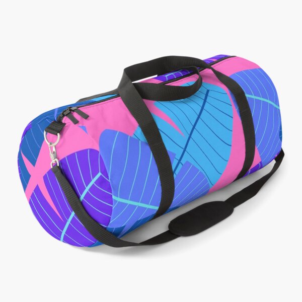 Item preview, Hot pink and blue leaf print designed and sold by DemonicGloom.