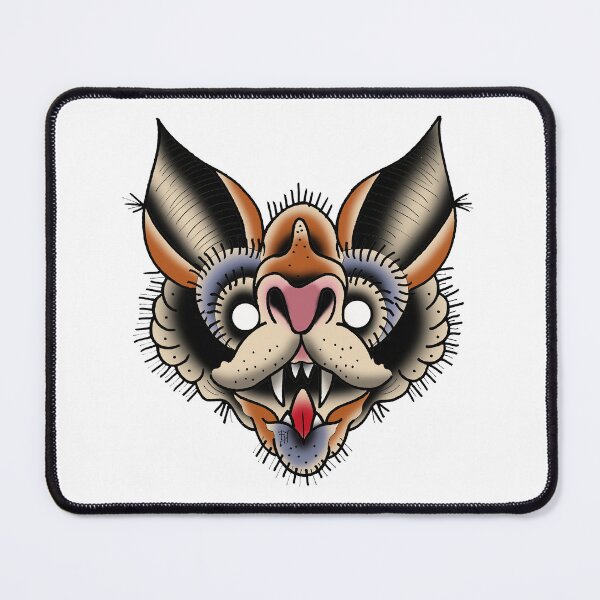Item preview, Fkj tattoo flash bat designed and sold by franckfkj.