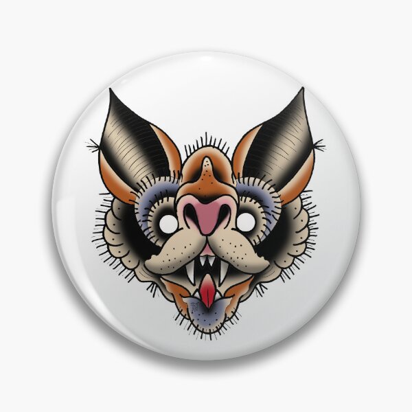 Item preview, Fkj tattoo flash bat designed and sold by franckfkj.