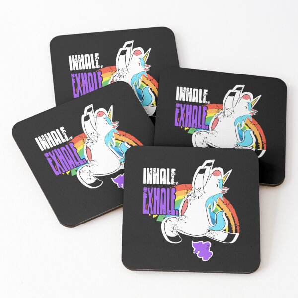 Item preview, Inhale Exhale Unicorn Fart Rainbow Fart designed and sold by NeXore.