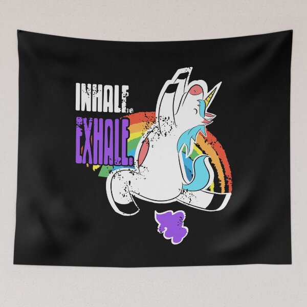 Item preview, Inhale Exhale Unicorn Fart Rainbow Fart designed and sold by NeXore.