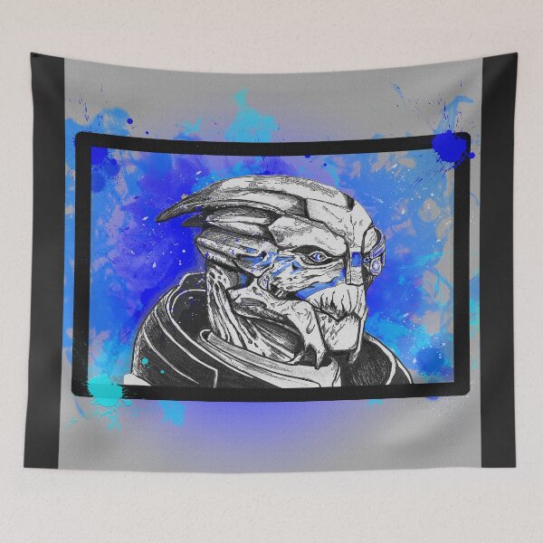 Item preview, Garrus Vakarian: Mass Effect (Blue) designed and sold by EJBeyondTheCanvas .