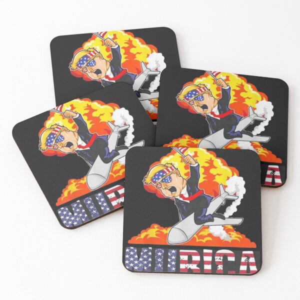 Aperçu de l'œuvre Murica 4th Of July American Flag Trump Rocket Joke Shirt créée et vendue par jamesaduar.