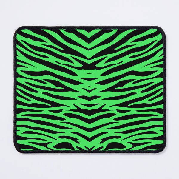 Item preview, Zebra animal print black and bright green designed and sold by mixtape80.