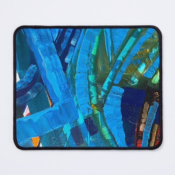 Item preview, 'Boolant 3' abstract impressions of blues and greens designed and sold by BrandomJArt.