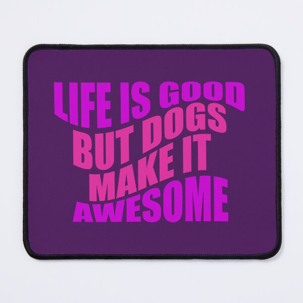 Item preview, Dogs make it awesome typography designed and sold by kookycomet.