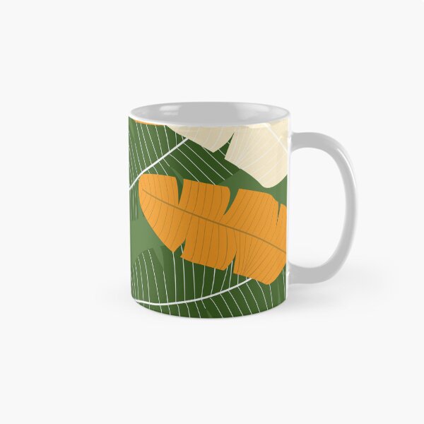 Item preview, Muted Green orange and  neutral leaf print designed and sold by DemonicGloom.
