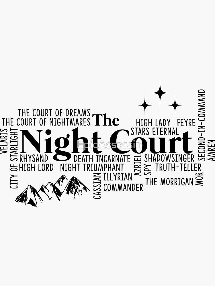 The Night Court Typography by EpicAssassin