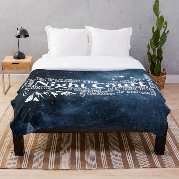 The Night Court Typography Throw Blanket