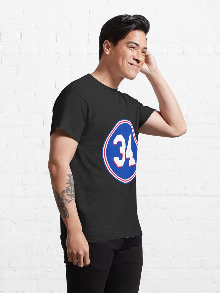 Charles Barkley Number 34 Jersey Philadelphia 76ers' Classic T-Shirt for  Sale by RourkePettey