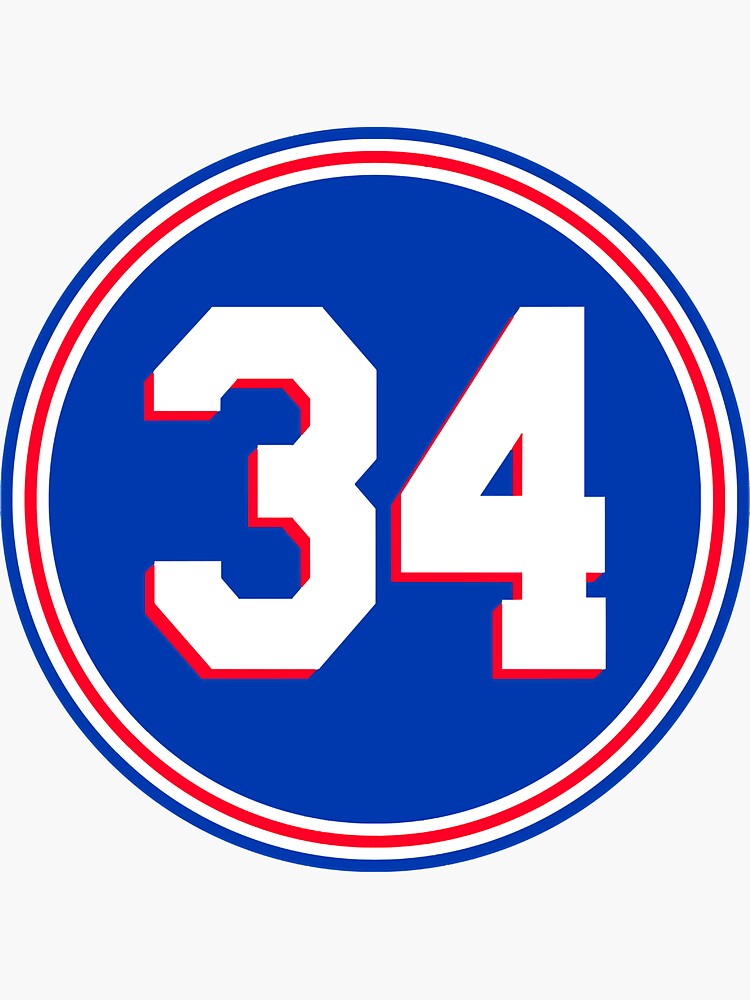 Charles Barkley Number 34 Jersey Philadelphia 76ers