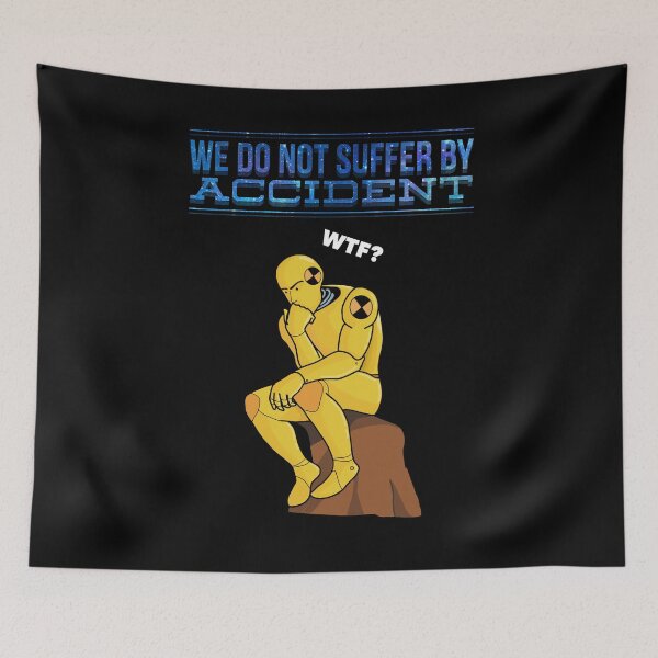 Item preview, Funny crash dummy self awareness  designed and sold by AXIOM13.