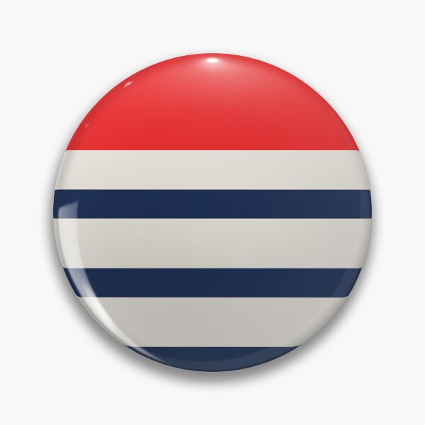 Item preview, Nautical blue stripe pattern with red designed and sold by mixtape80.