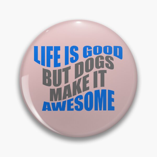 Item preview, Dogs make it awesome typography designed and sold by kookycomet.