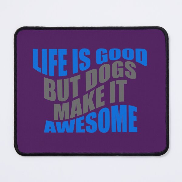 Item preview, Dogs make it awesome typography designed and sold by kookycomet.