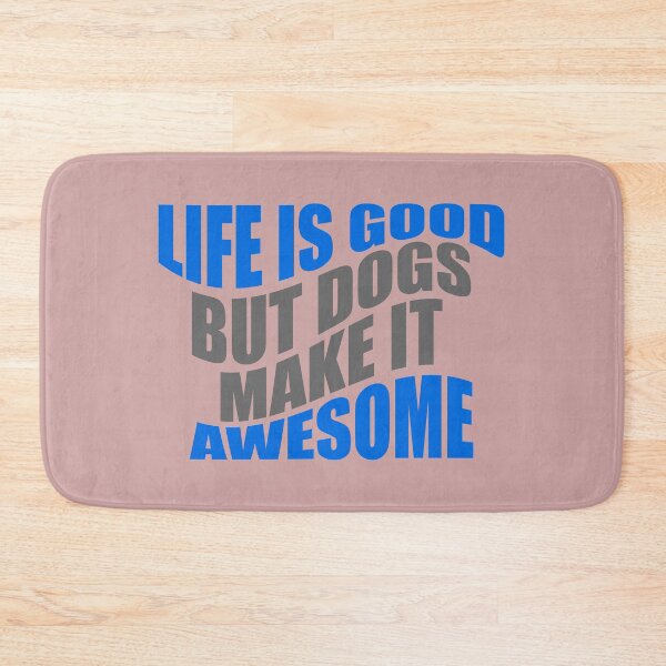 Item preview, Dogs make it awesome typography designed and sold by kookycomet.