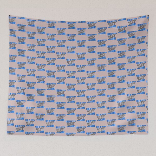 Item preview, Dogs make it awesome typography designed and sold by kookycomet.