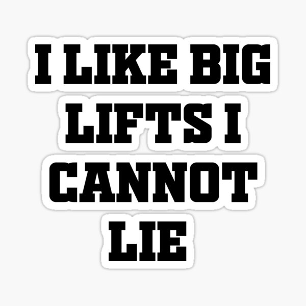 I like big lifts and I cannot lie funny fitness joke gym patch