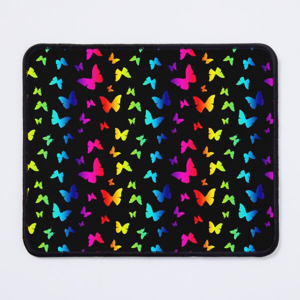 Item preview, Beautiful Rainbow Butterfly Pattern with Gradient black background designed and sold by Jennykies.