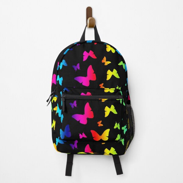 Item preview, Beautiful Rainbow Butterfly Pattern with Gradient black background designed and sold by Jennykies.