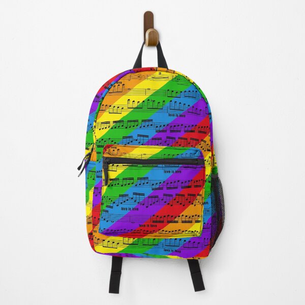 Item preview, love is love - pride music notes - sheet music black on rainbow designed and sold by kobyakov.