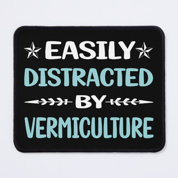 Item preview, Funny Easily Distracted Vermiculture Worm Farming Farmer Vermicompost Vermicomposting designed and sold by robinnacallanyi.