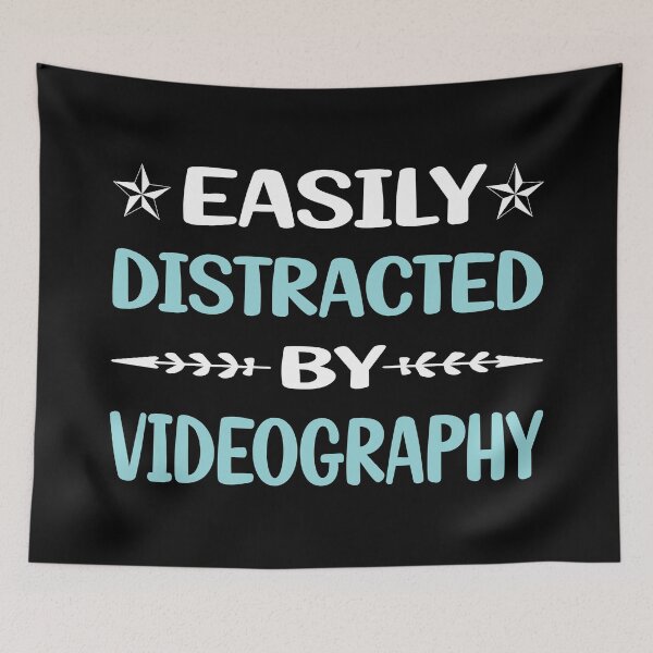 Item preview, Funny Easily Distracted Videography Videographer designed and sold by robinnacallanyi.