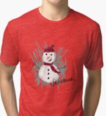 Snowman Tri-blend T-Shirt