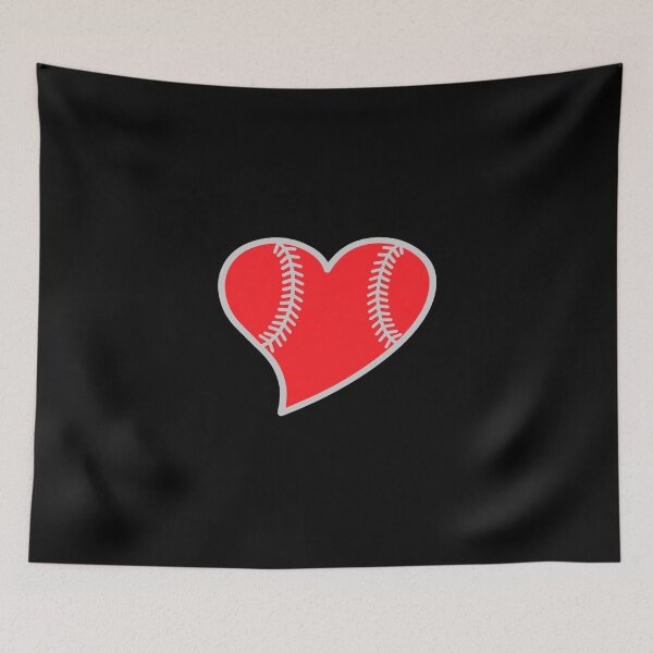 Item preview, Baseball Heart-Baseball Quote Sticker designed and sold by monica45je.