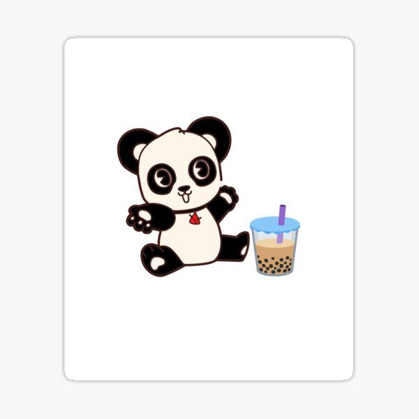 PANDA - TEA, té de burbujas de panda Pegatina