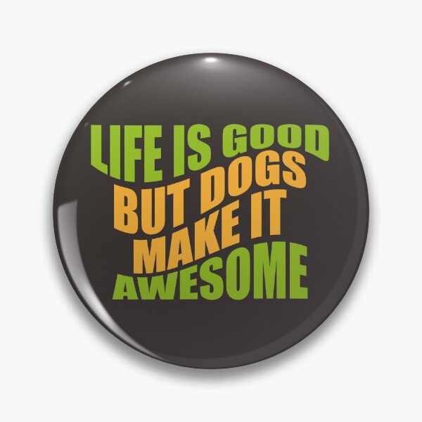 Item preview, Dogs make it awesome typography designed and sold by kookycomet.