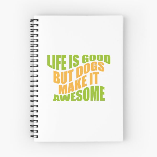 Item preview, Dogs make it awesome typography designed and sold by kookycomet.