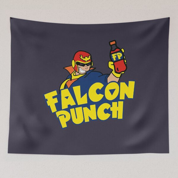 Item preview, Bright Famous Hunters Fight Falcon Punch! Retro designed and sold by KohlerGrenadine.