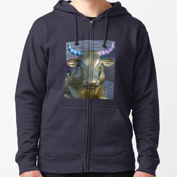 Let's Mooooooove Ahead Together, Ebrington, Derry Zipped Hoodie