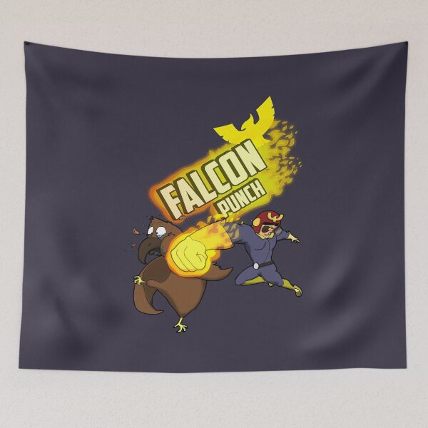 Item preview, Bright Famous Hunters Fight Falcon Punch! Vintage designed and sold by KohlerGrenadine.