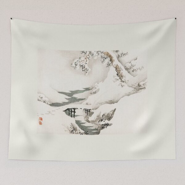 Item preview,  Snowscape by Kōno Bairei (1844-1895). Digitally enhanced by Kōno Bairei (1844-1895). designed and sold by CristalleLisa.