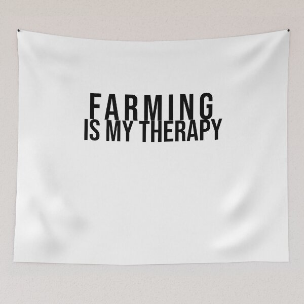 Item preview, Farming Is My Therapy T-Shirt Funny farming quote designed and sold by PrintifyStyle.