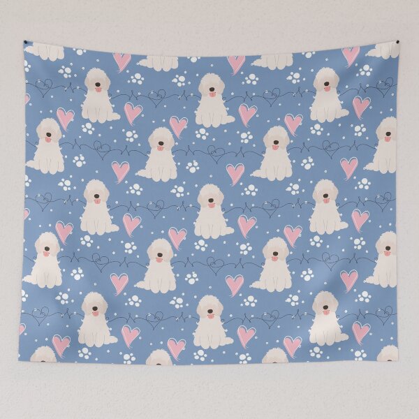 Item preview, LOVE White Cockapoo Cavapoo Cavoodle designed and sold by Lulupainting.