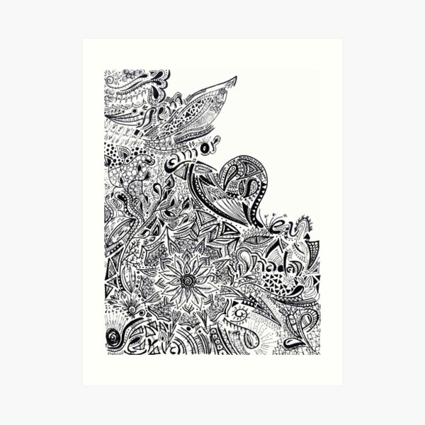 Sem amor eu nada seria Art Print