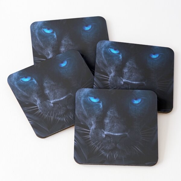 Item preview, black panther blue eyes designed and sold by conection.