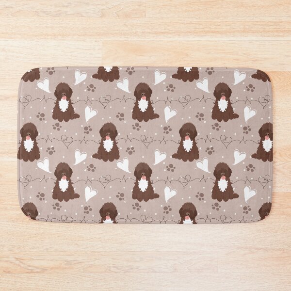 Item preview, LOVE Chocolate White Cockapoo Cavapoo Cavoodle designed and sold by Lulupainting.