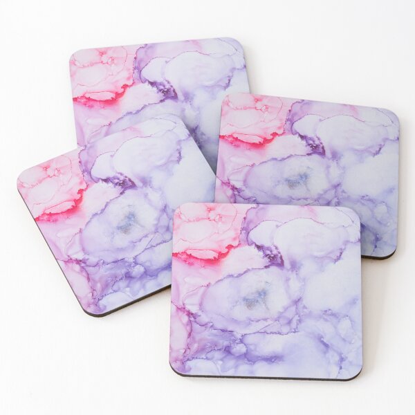 Item preview, Blue Violet and Pink Flowing Abstract Painting designed and sold by InkPaintingArt.