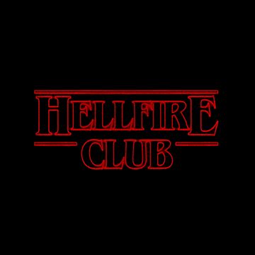 Artwork thumbnail, Stranger Things Hellfire Club Logo by Second Bloom