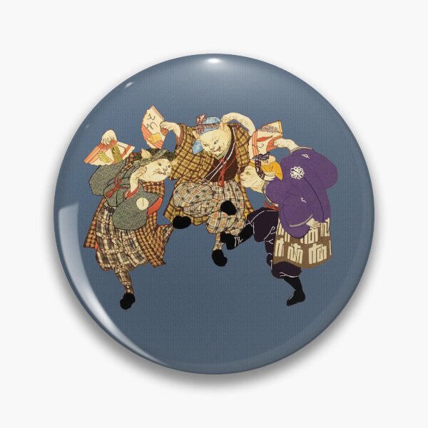 Item preview, Japanese Cats Dancing the Highland Fling Art designed and sold by simpsonvisuals.