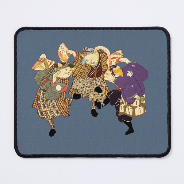 Item preview, Japanese Cats Dancing the Highland Fling Art designed and sold by simpsonvisuals.