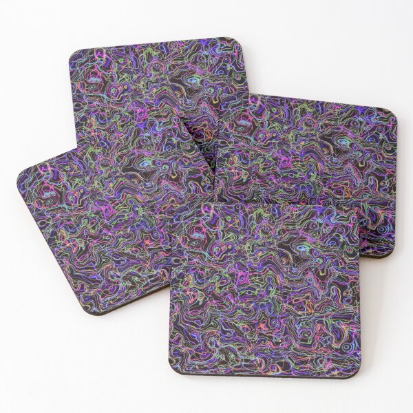 Item preview, Tangled - Abstract Pattern with Lines and Neon Colours designed and sold by Mandiness.