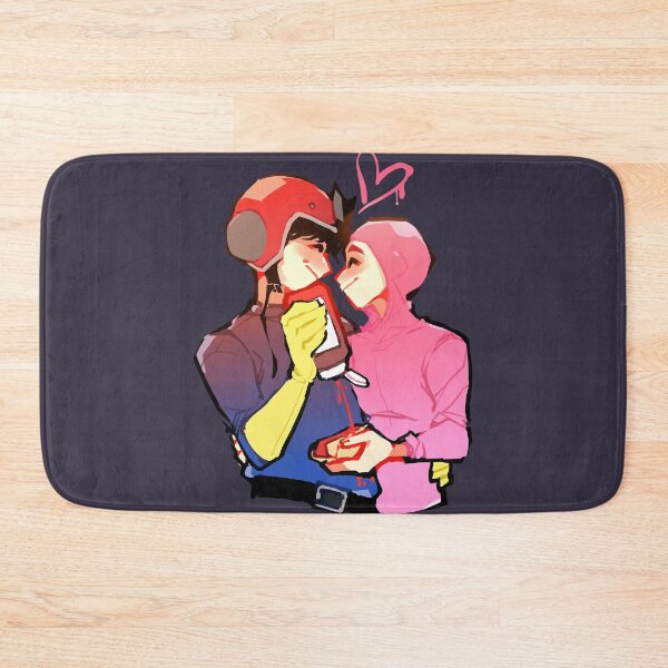 Item preview, Bright Famous Hunters Fight Pink Guy And Captain Falcon 2 Cute Fans designed and sold by KohlerGrenadine.